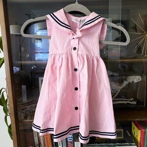 Little Goodies Pink Navy Dress